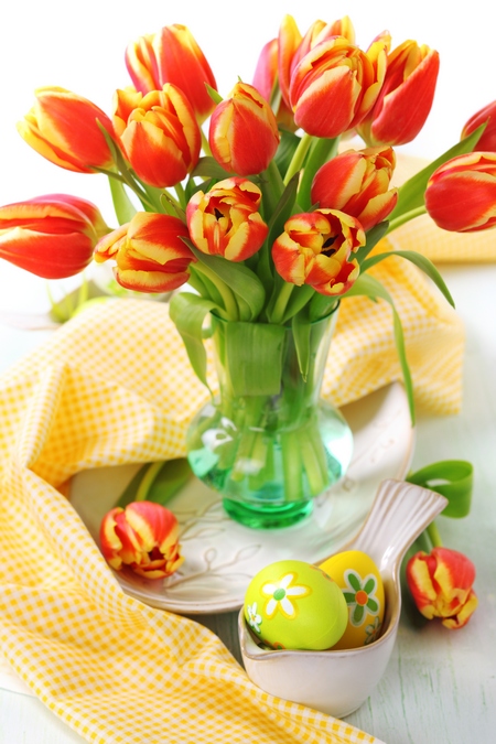 Kolorowe  tulipany